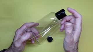Nuenen 8oz or 16oz Plastic Empty Bottles Clear Squeeze Travel Containers