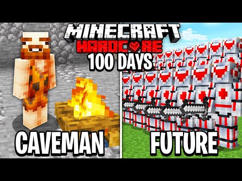 I Survived 100 Days as a TIME TRAVELLER in Hardcore Minecraft... Here's What Happened