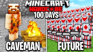 I Survived 100 Days as a TIME TRAVELLER in Hardcore Minecraft... Here&#39;s What Happened