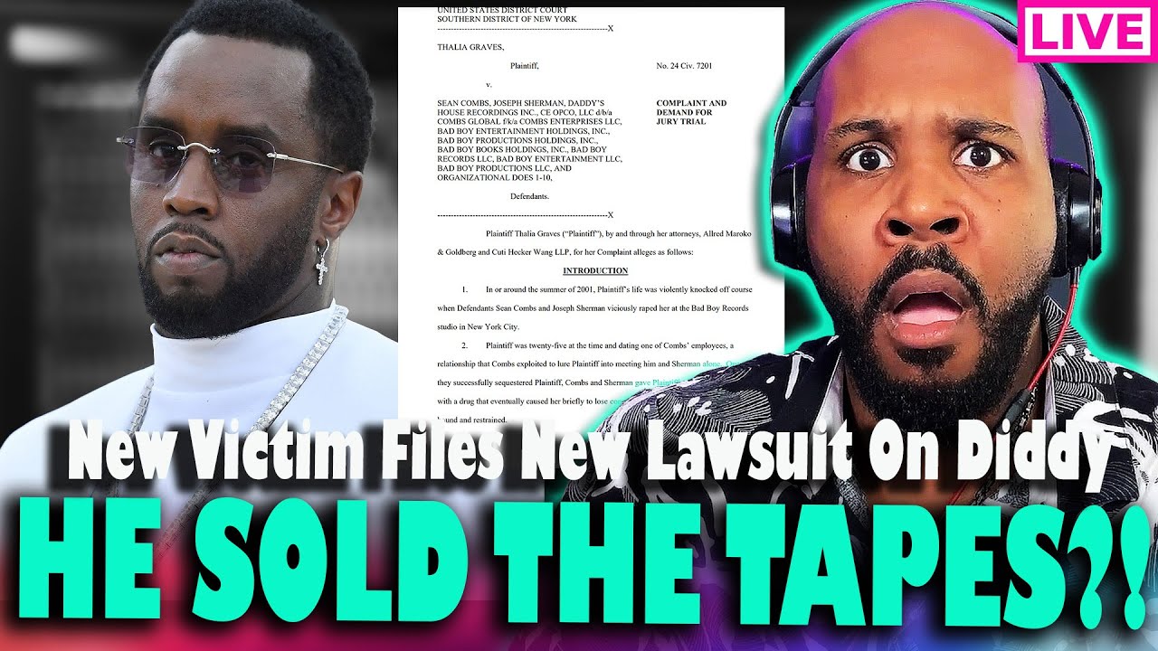 BREAKING! NEW LAWSUIT! Diddy Sued Again By New Victim! HE SOLD TAPES?!