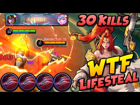 WTF LIFESTEAL!! Irithel Brutal Damage Build! - Top 1 Global Irithel ~ MLBB