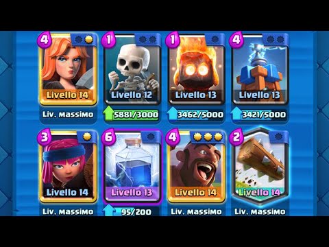 3.1 HOG RIDER E FULMINE !! IL MIO NUOVO MAZZO PREFERITO SU CLASH ROYALE !!