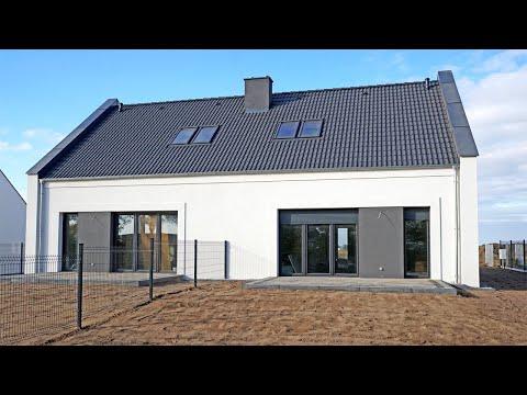 Oglądamy dom bliźniak 95 m2 z dużym ogrodem - Tarnowo Podgórne