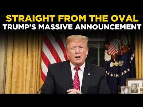 US NEWS LIVE: Oval Office Emergency Broadcast, Trump Drops Historic White House Bombshell