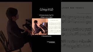 Download lagu 〈Day852〉6 Kinderstücke Op.72-1 Allegro non troppo / F.Mendelssohn (Six Pieces for Children) #piano mp3