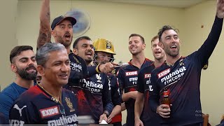 Virat Kohli and RCB Team Dressing Room Celebration After MI win vs DC  & qualifying for Playoffs