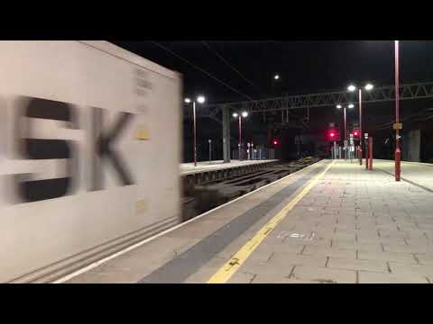 Freightliner class 66 passing through stafford