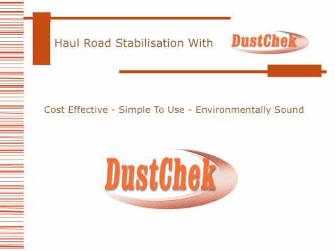 Dustchek Dust control for Mine Haul Roads