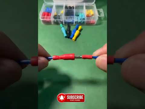 Insulated Female & Male Bullet Butt Wire Crimp Connector Terminals #tools #diy #electrician #shorts