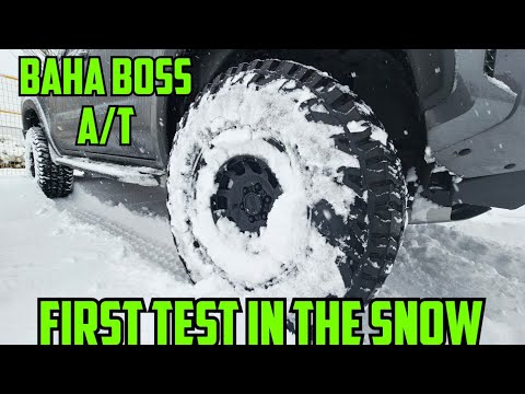 TESTING MY NEW MICKEY THOMPSON BAHA BOSS TIRES IN THE SNOW *2023 NISSAN FRONTIER PRO-4X*