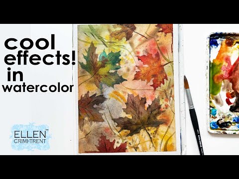 Watercolor techniques to create cool effects