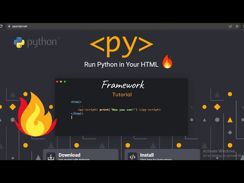 PyScript + Python + HTML | It's Python inside your HTML | Run Python In Your HTML #PyScript