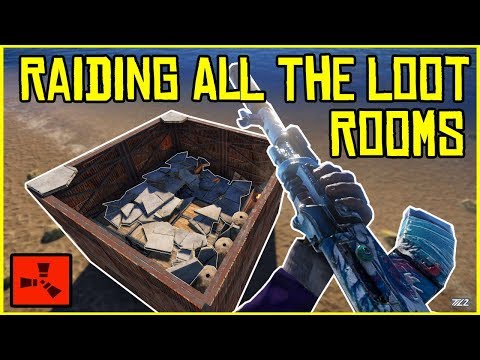 We ROOF RAIDED Into ALL Of The Neighbour's LOOT ROOMS!! - RUST (Ep2)