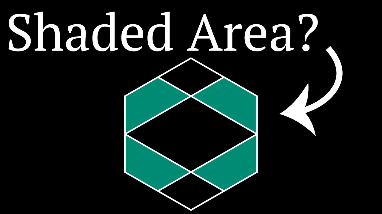 Shaded Area in Regular Hexagon? (visual proof)