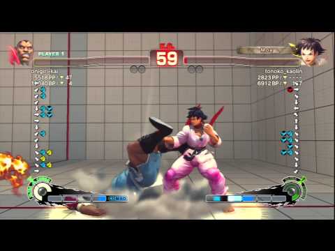 onigiri-kai (Balrog) Vs tonoko_kaolin (Makoto) SSF4 AE Ranked Matches - PSN