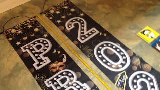 Prom 2025 Decorations - Black and Silver Prom Banner Door Banner Proms Party Decorations, Porch Sign