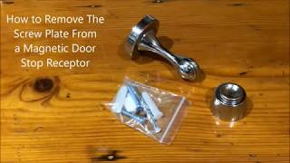 How to Remove the Screw Plate From a Magnetic Door Stop Receptor