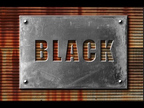 Metal sign Photoshop effects