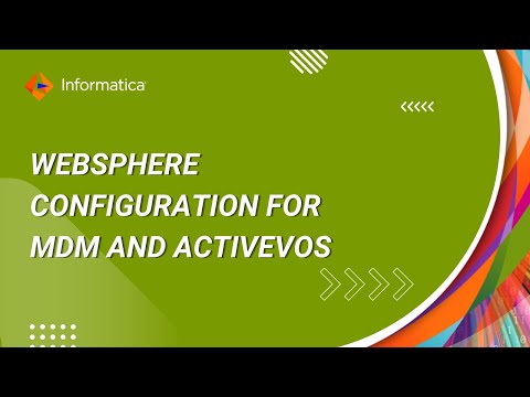 Websphere Configuration for MDM and ActiveVOS
