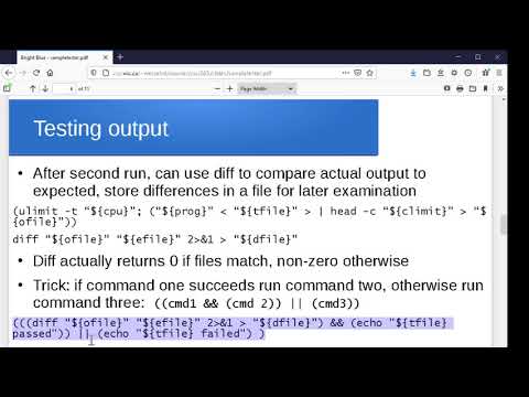 Automated Testing Bash Scripting Example