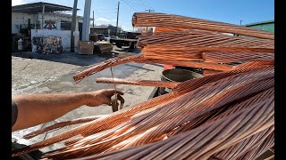 Stripping Big Copper Wire & A Little Clarification On "The Copper King"