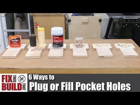 6 Ways to Plug or Fill Pocket Holes | How to Video