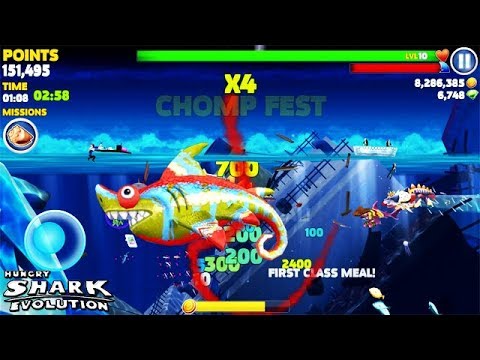 SHARKELEON IN THE NEW MAP (HUNGRY SHARK EVOLUTION)