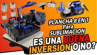 Plancha 8 en 1 para SUBLIMACION es una Buena INVERSION o no No la compres sin antes ver el VIDEO