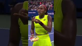 Download lagu Coco Gauff making SURE her opponent didn’t get an illegal break 😅 #shorts mp3
