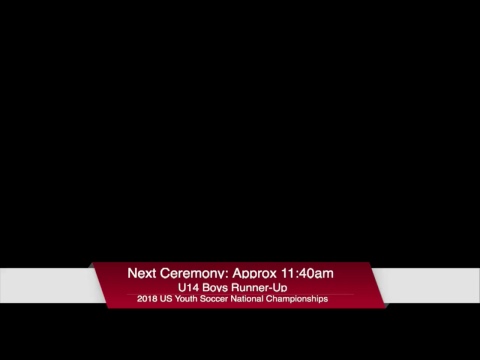 Finals Sunday Award Ceremonies: - 2018 US Youth Soccer National Championships
