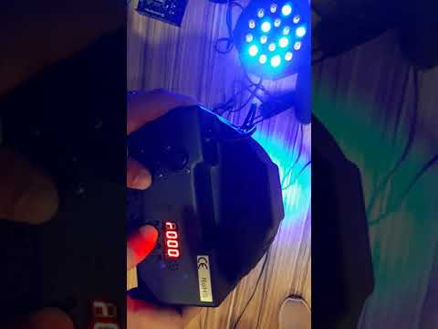 Tutorial/Teste: Alterando cores RGB (Vermelho, verde e azul) no canhão/ "par 64" Spectrum SP19