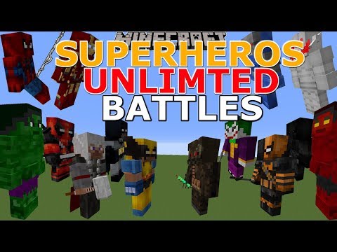 Minecraft: Superheros Unlimited Mod Battles / Heros vs. Villains