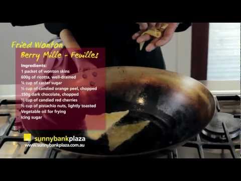 Wonton Wrappers 3 Ways - Sweet Wonton Mille-Feuilles