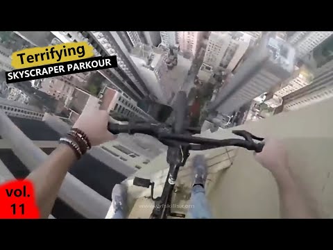 ARE YOU AFRAID OF HEIGHTS?! TERRIFYING SKYSCRAPER PARKOUR