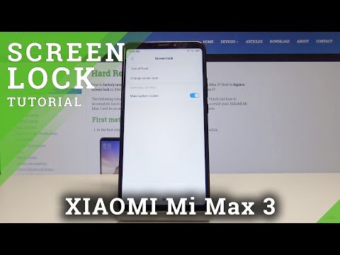 How to Add Lock Screen in XIAOMI Mi Max 3 - Set Up Password