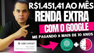 Google te paga R$1.451,41 por mês de renda extra se você fizer isso! Trabalho em casa 30 minutos dia