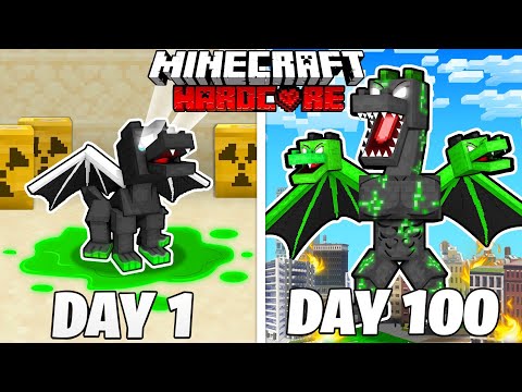 I Survived 100 Days as a MUTANT DRAGON in HARDCORE Minecraft