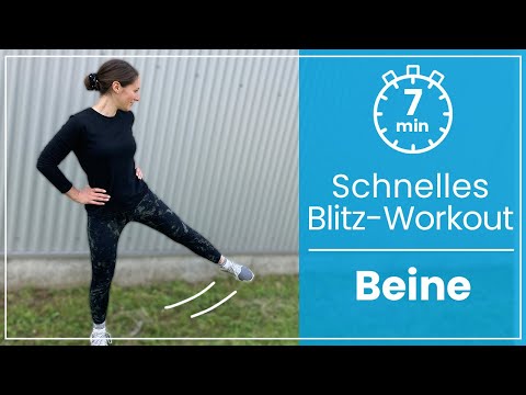 7 Minuten Beintraining ⏱ Dein super schnelles Beine Workout ohne Geräte!