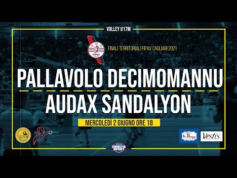 Volley - Finale Territoriale U17M FIPAV Cagliari - Pall. Decimomannu-Audax Sandalyon (0-3)