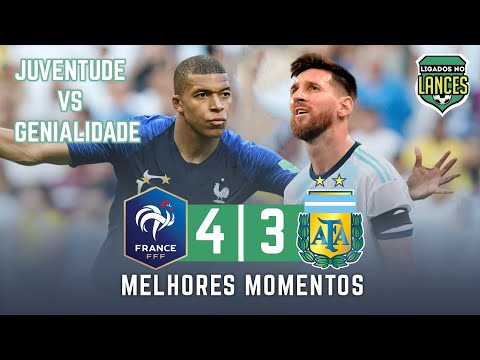 França 4 x 3 Argentina | Melhores Momentos | Copa do Mundo 30/06/2018