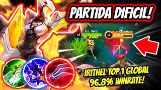 ¡DEBE CARREAR A TODO SU EQUIPO PARA GANAR! IRITHEL TOP 1 GLOBAL 96.8% WINRATE! | MOBILE LEGENDS