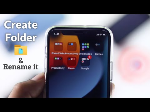 How to Create Folders for Apps on ANY iPhone! [Home Screen]