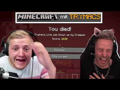 Trymacs und Explosionscreeper in Minecraft | BEST OF Trymacs Try Not to laugh
