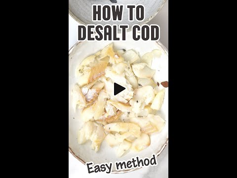 Learn how to easily desalt and cook salted cod! 🐟✨ #SeafoodDelight #CodLovers