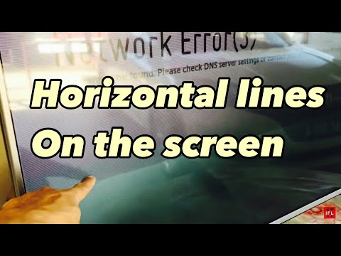 How to fix LG smart tv horizontal lines on the screen