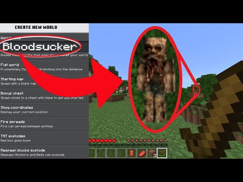"DON'T PLAY ON THIS CURSED SEED "Bloodsucker" on Minecraft(PE, Xbox, Switch, Windows)