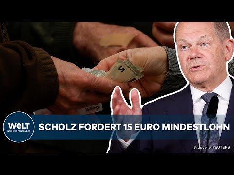 DEUTSCHLAND: 15-Euro Mindestlohn! Scholz fordert Aufschlag - Kritik an der Mindestlohn-Kommission