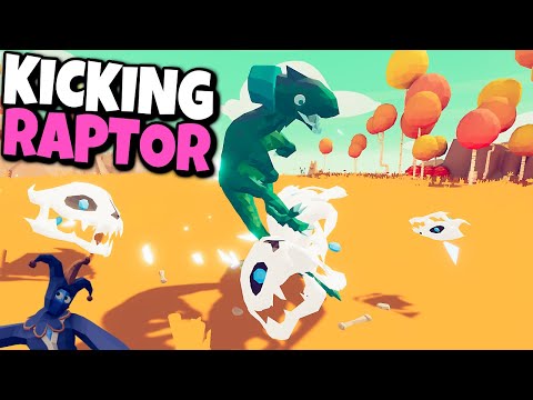 The Kicker's Pet! Kicking Raptor vs Every Faction - TABS Gameplay Unit Creator Update