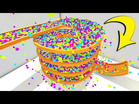 10,000 MARBLES VS HUGE MARBLE RUN - I DESTROYED IT!!! - Marble World