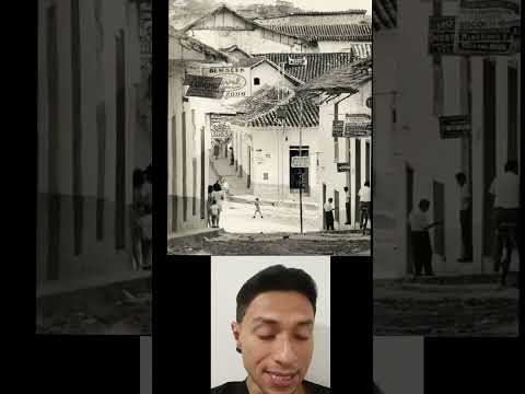 Foto antigua de las calles del socorro Santander